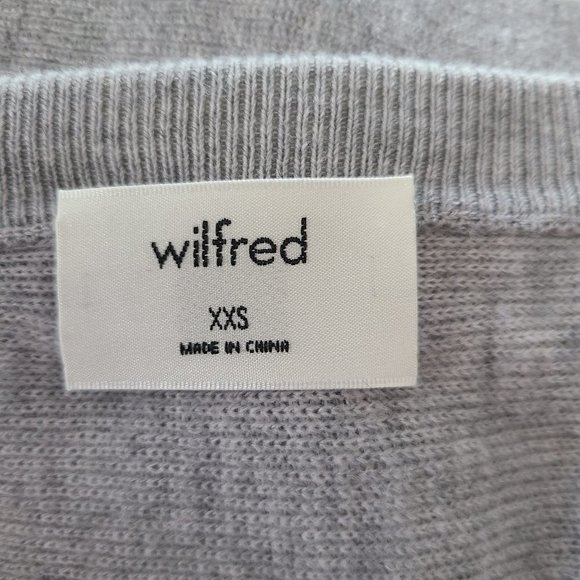 NWOT Wilfred Baylen Gray Merino Crop Sweater XXS - Picture 5 of 7